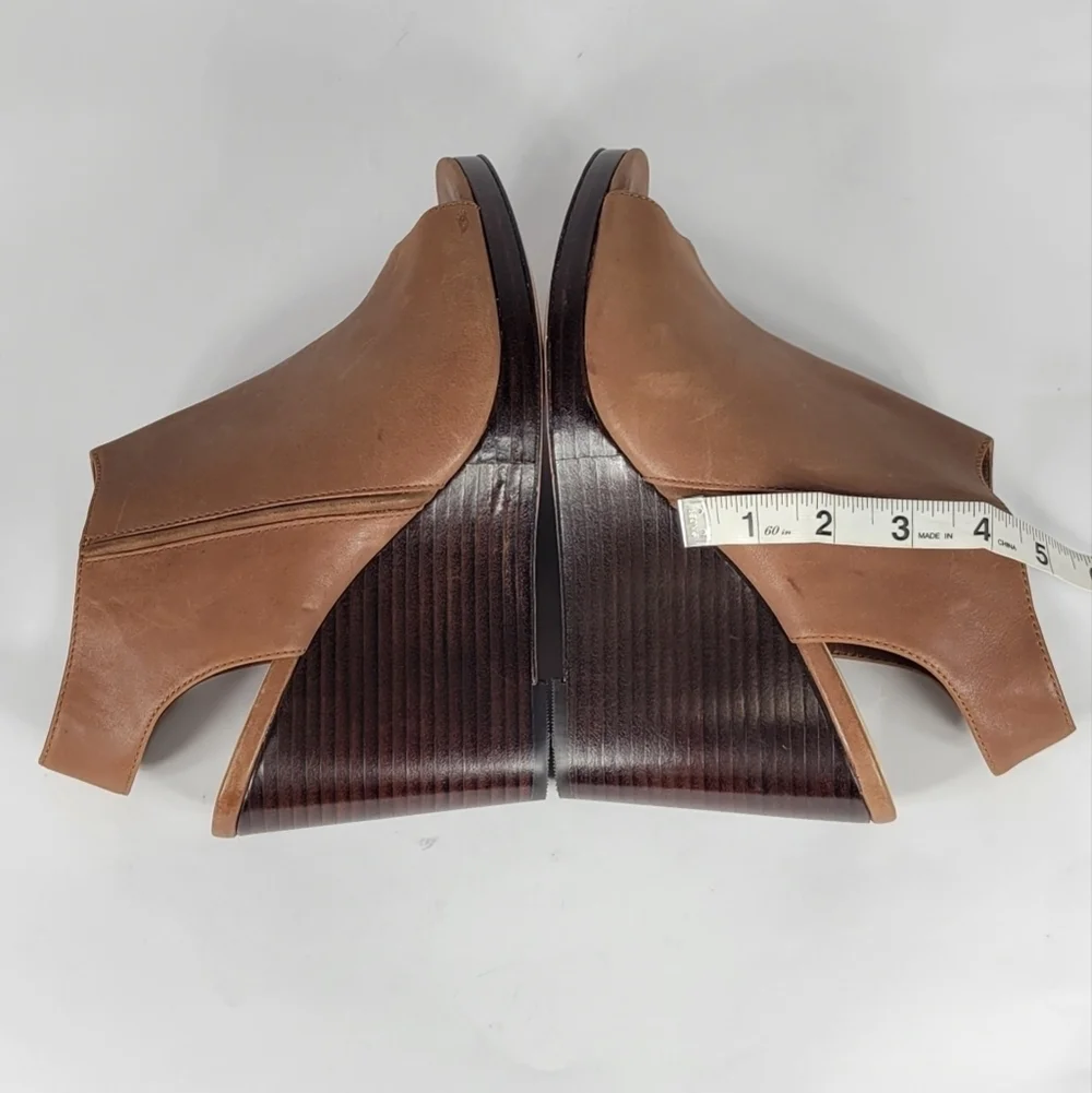 Cole Haan Brown Peep-Toe Wedges #761 Size 10.5